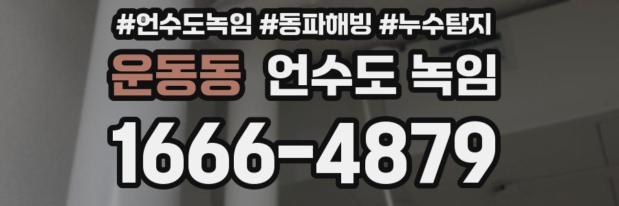 운동동 언수도 녹임