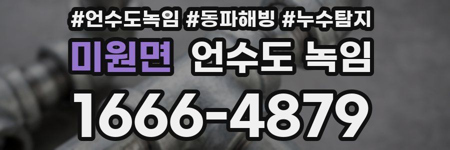 미원면 언수도 녹임