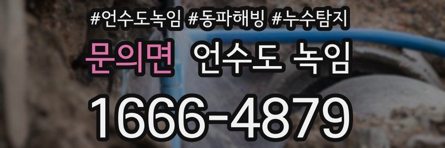 문의면 언수도 녹임