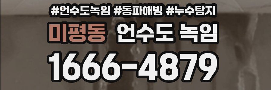 미평동 언수도 녹임