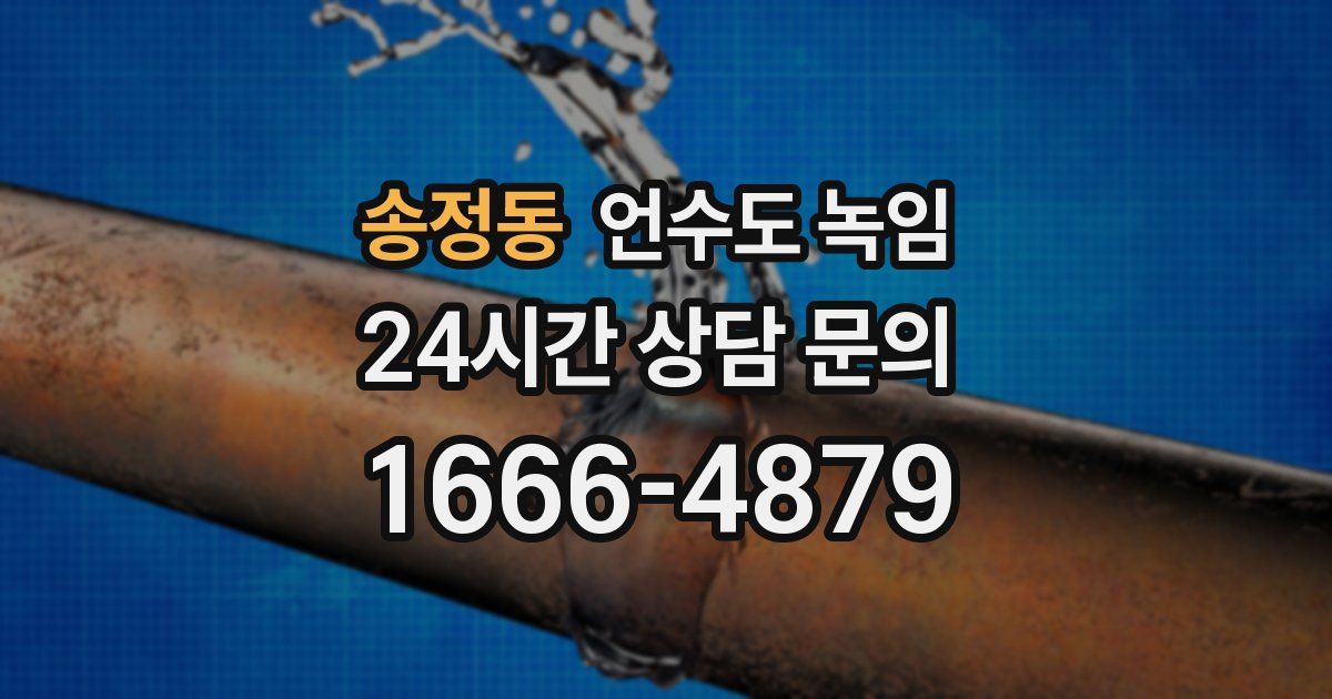 송정동 언수도 녹임