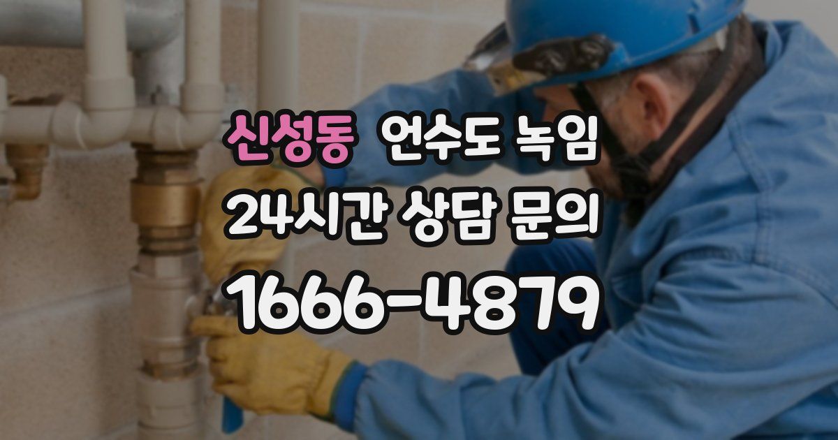 신성동 언수도 녹임