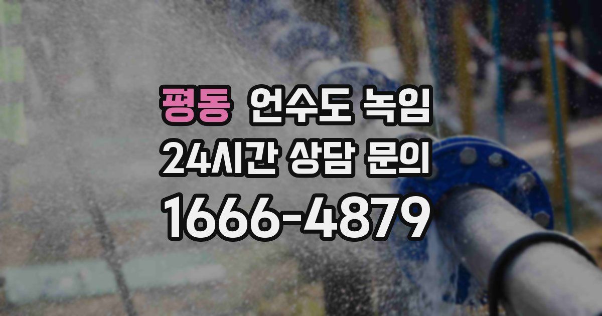 평동 언수도 녹임