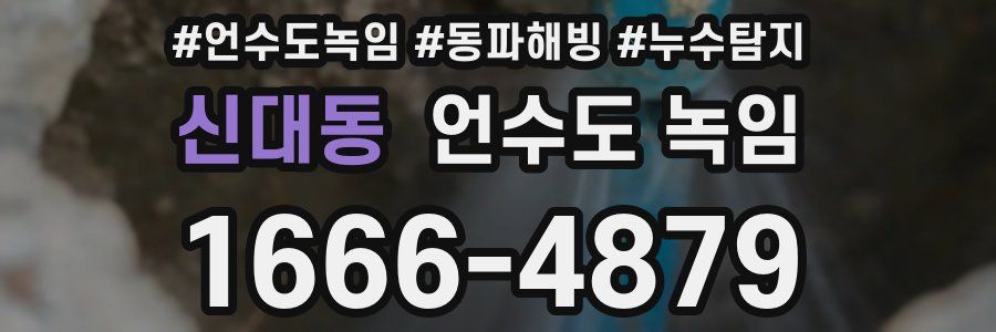 신대동 언수도 녹임