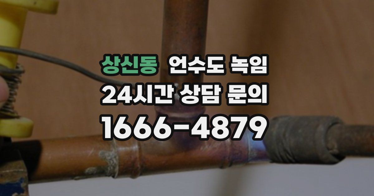 상신동 언수도 녹임