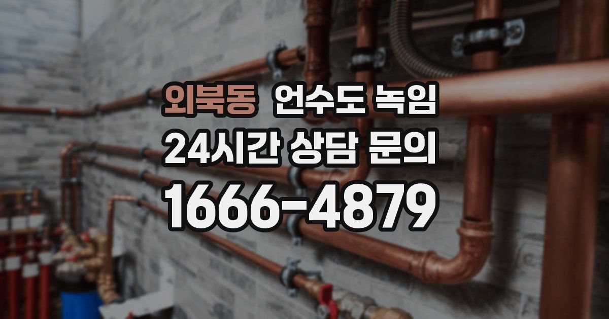 외북동 언수도 녹임