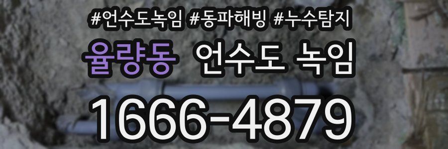 율량동 언수도 녹임