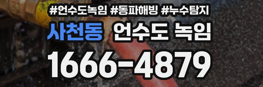 사천동 언수도 녹임