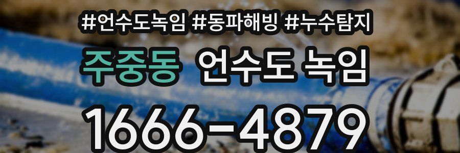 주중동 언수도 녹임