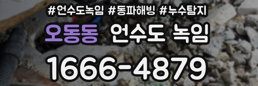 오동동 언수도 녹임