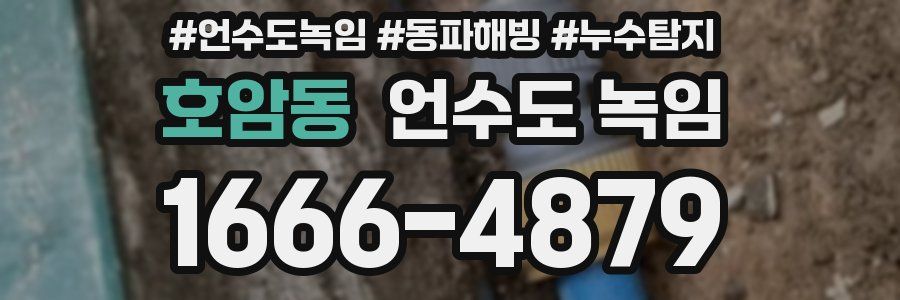 호암동 언수도 녹임