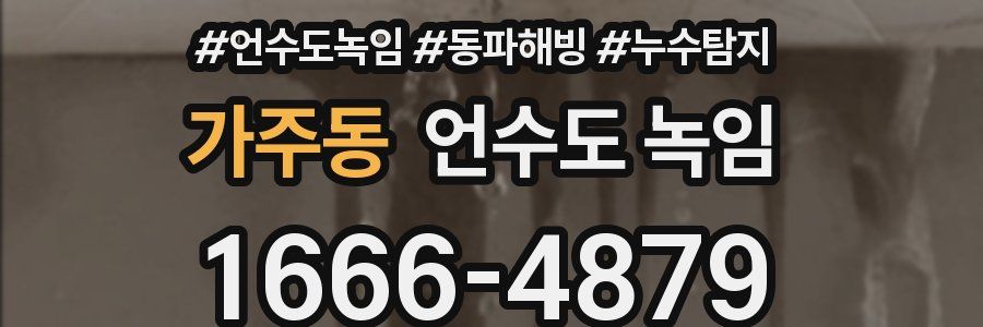 가주동 언수도 녹임