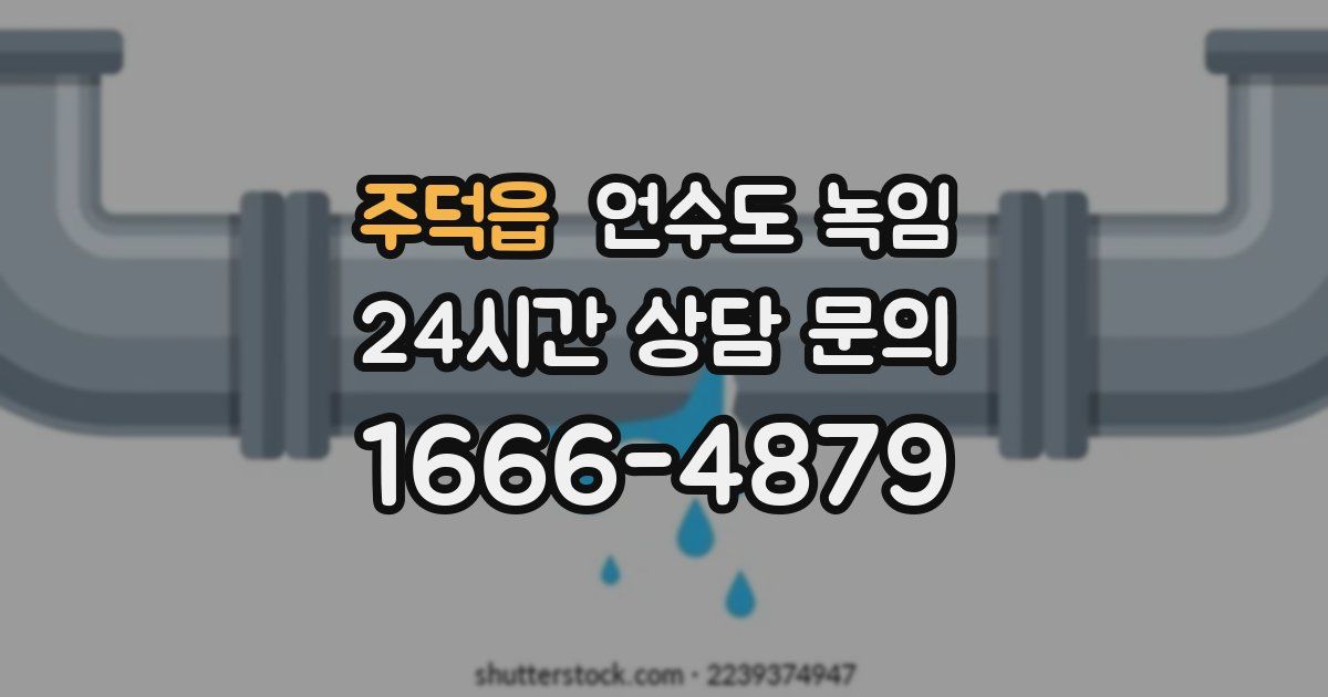 주덕읍 언수도 녹임