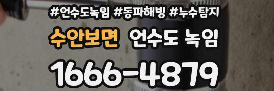 수안보면 언수도 녹임