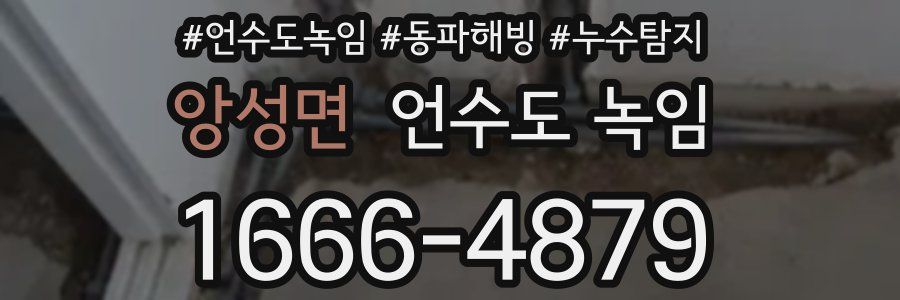 앙성면 언수도 녹임