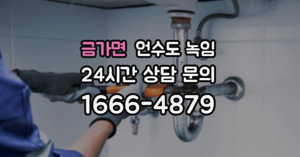금가면 언수도 녹임