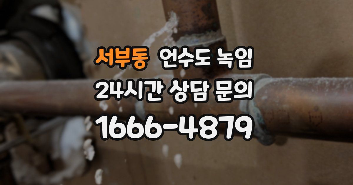 서부동 언수도 녹임