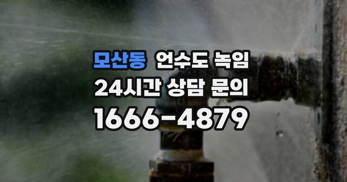 모산동 언수도 녹임