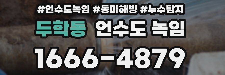 두학동 언수도 녹임