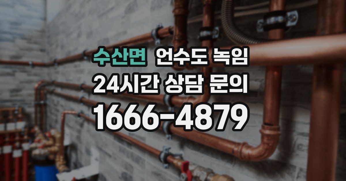 수산면 언수도 녹임