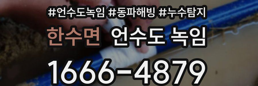 한수면 언수도 녹임