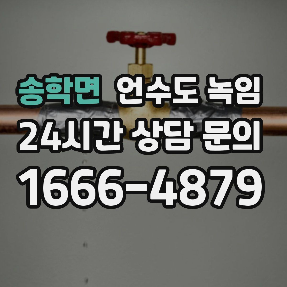 송학면 언수도 녹임 계량기함 문이 얼어 붙었을 때 여는 방법