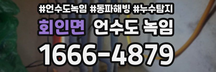 회인면 언수도 녹임