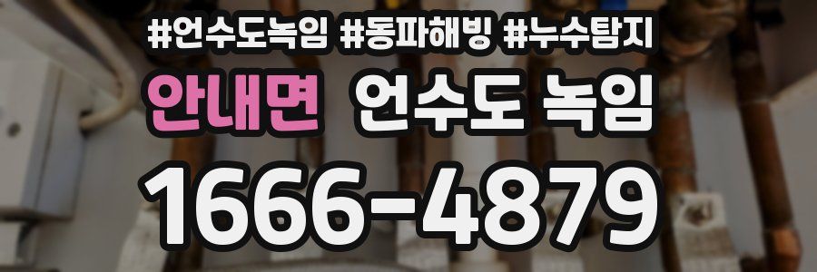 안내면 언수도 녹임