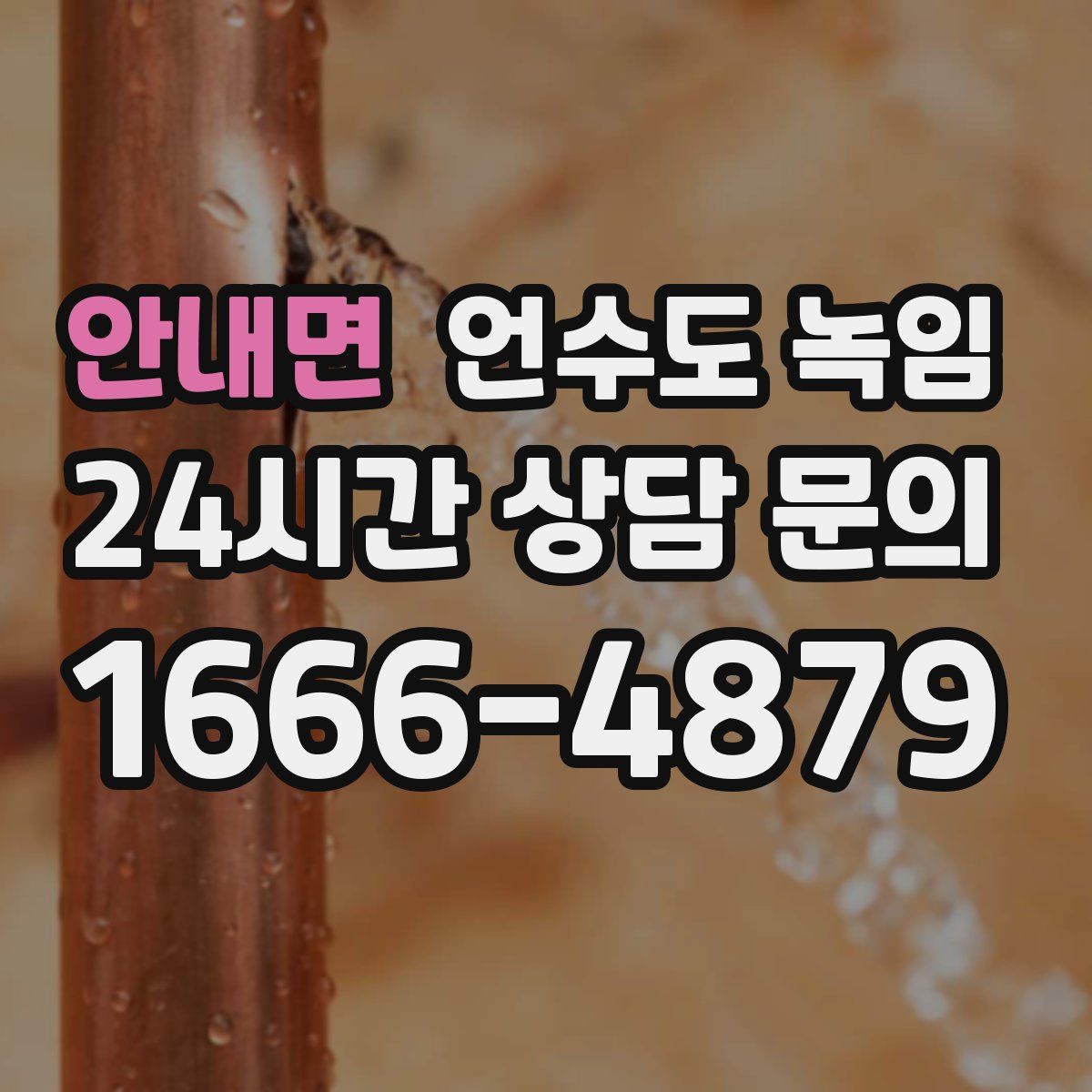 안내면 언수도 녹임