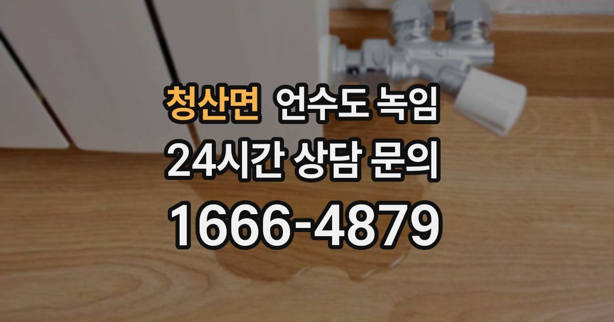 청산면 언수도 녹임