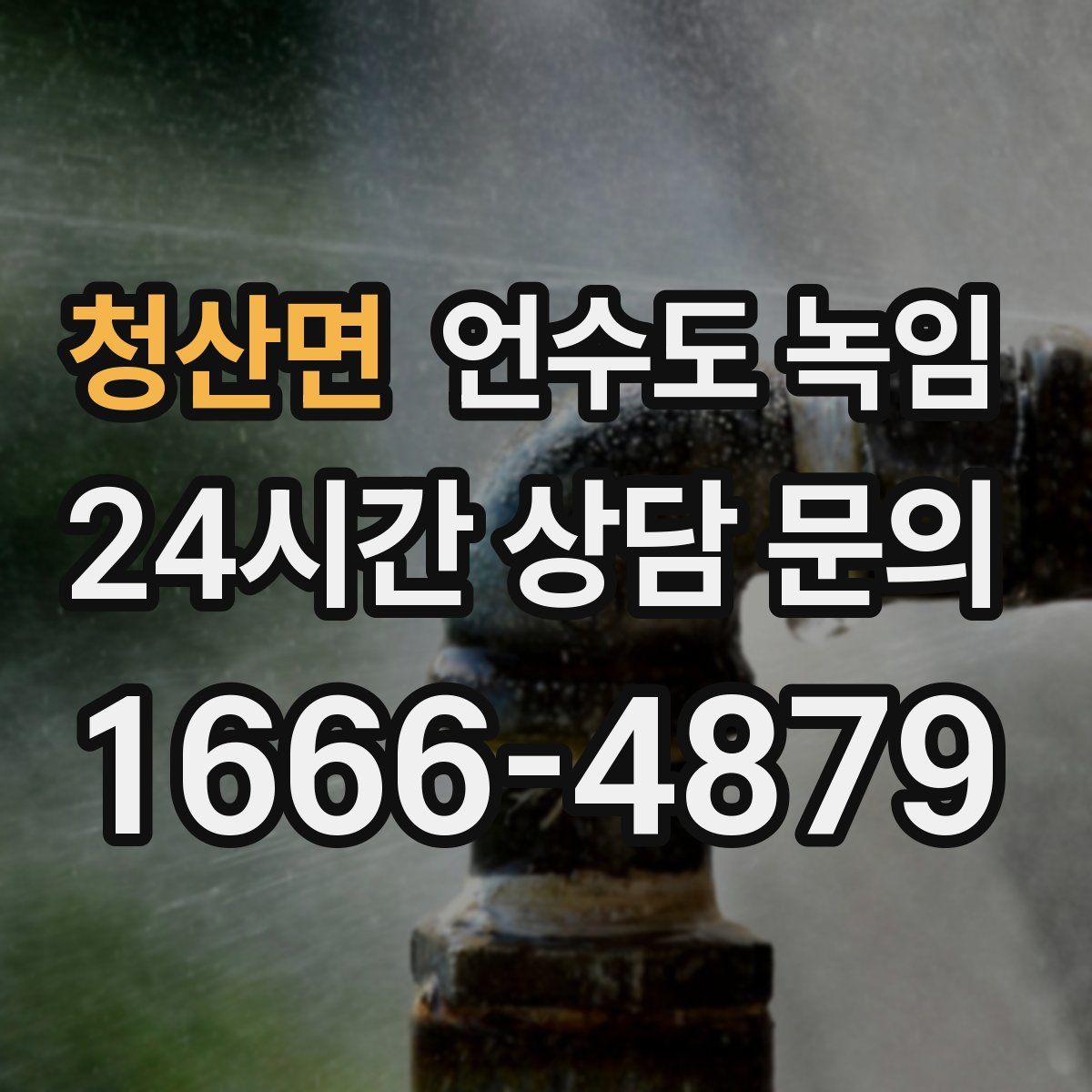 청산면 언수도 녹임