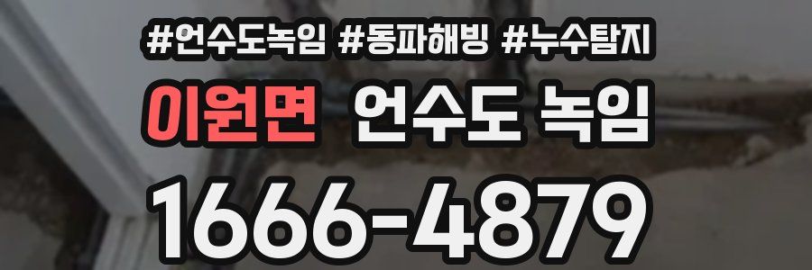 이원면 언수도 녹임