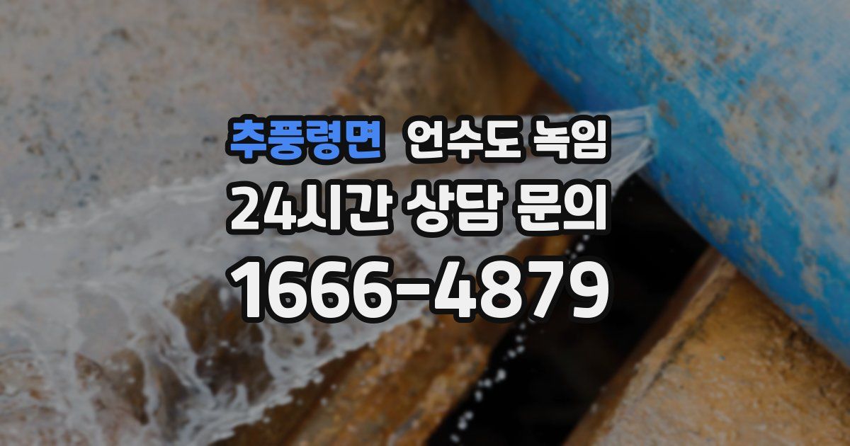 추풍령면 언수도 녹임