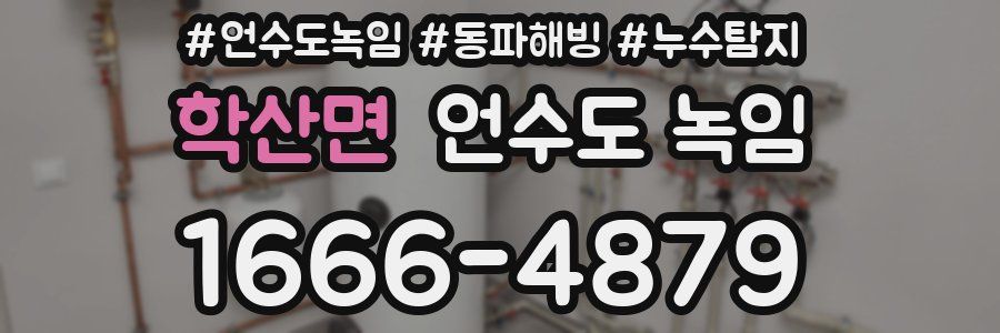 학산면 언수도 녹임