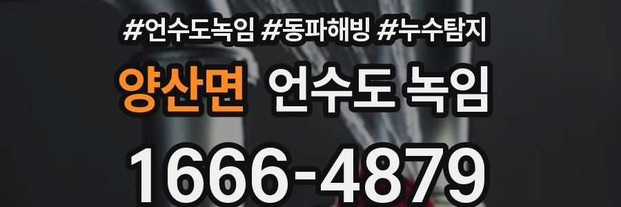 양산면 언수도 녹임