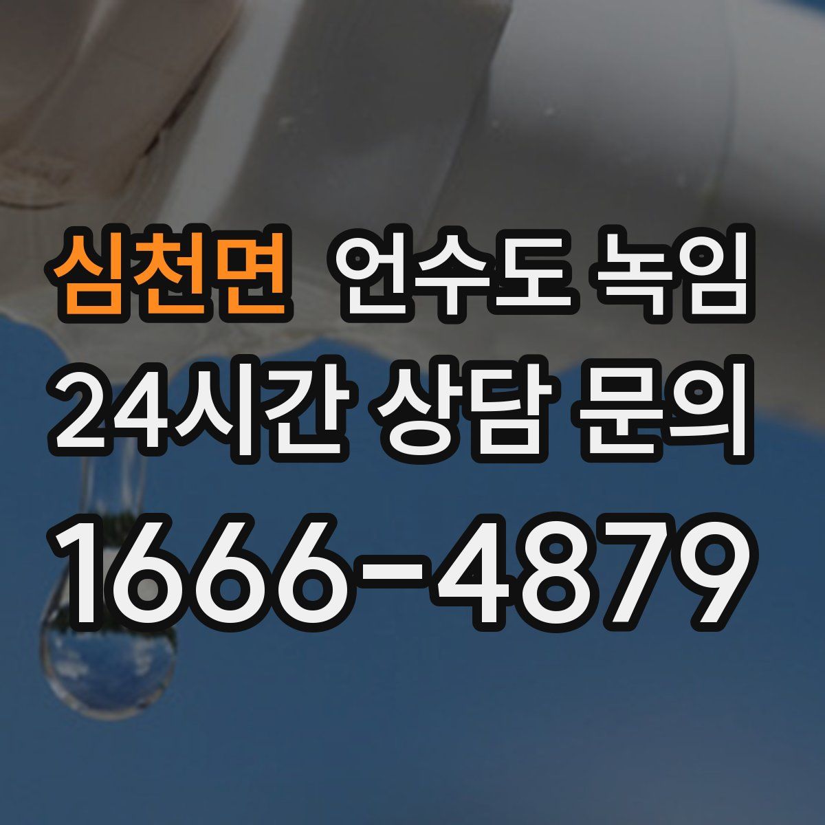 심천면 언수도 녹임