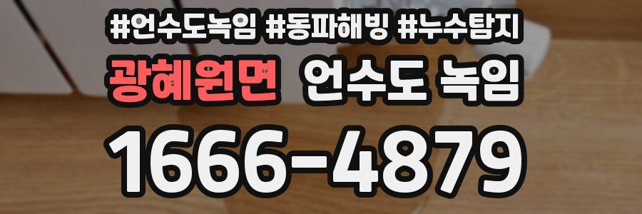 광혜원면 언수도 녹임