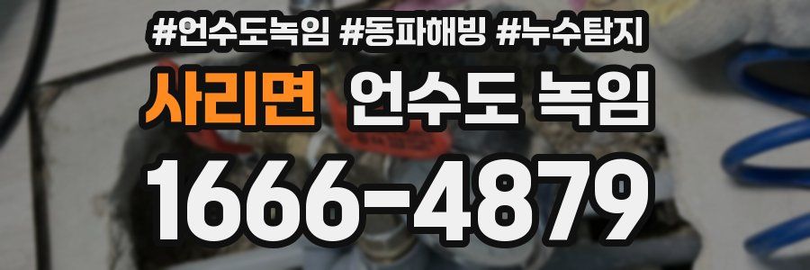 사리면 언수도 녹임