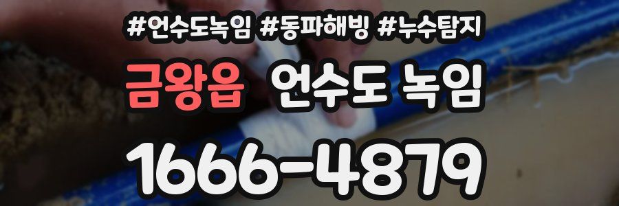 금왕읍 언수도 녹임