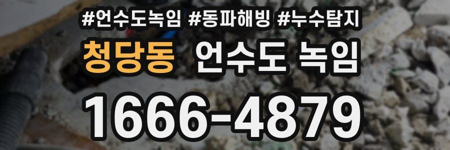 청당동 언수도 녹임