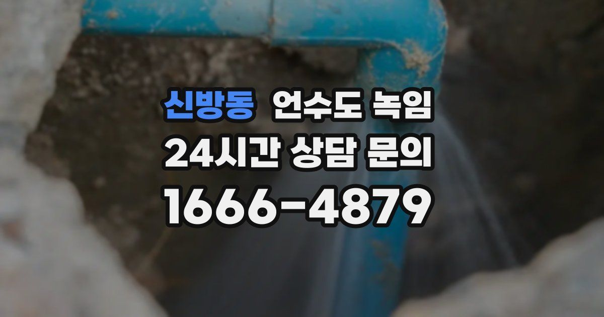 신방동 언수도 녹임