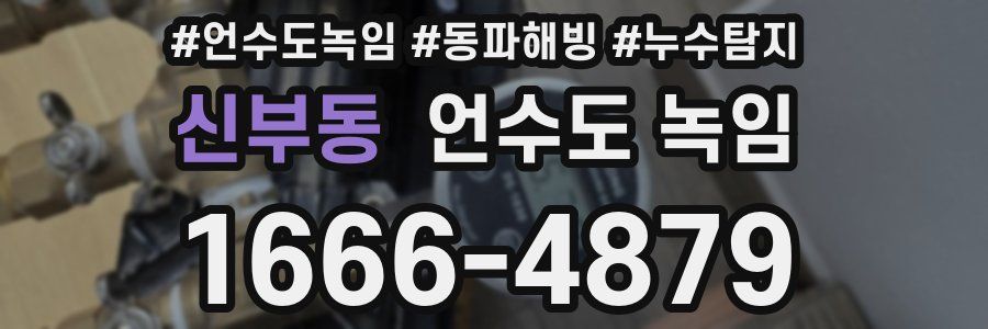 신부동 언수도 녹임