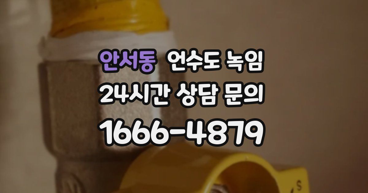 안서동 언수도 녹임