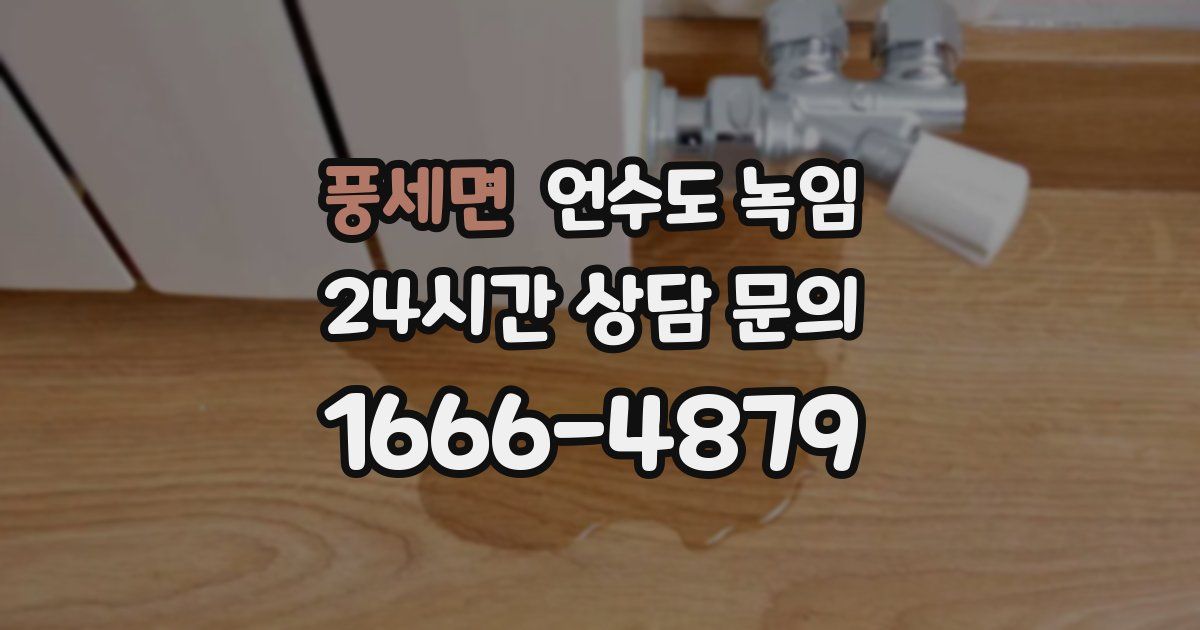 풍세면 언수도 녹임