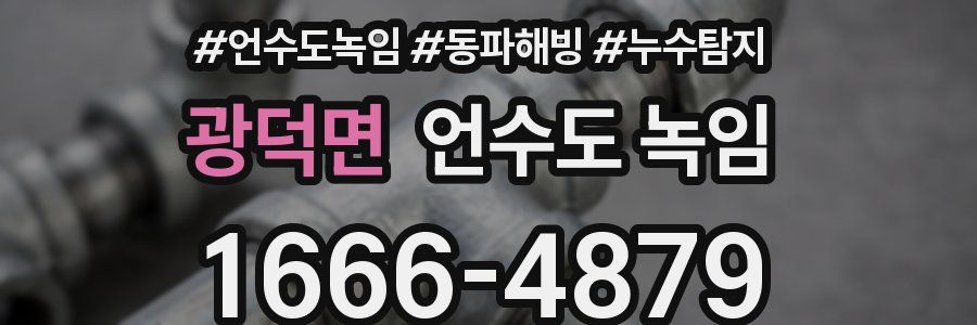 광덕면 언수도 녹임