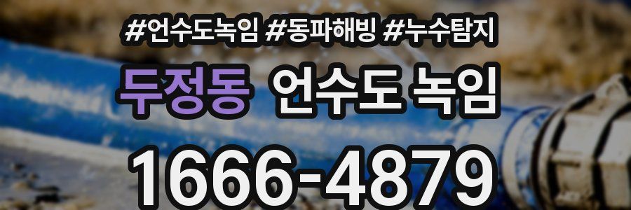 두정동 언수도 녹임