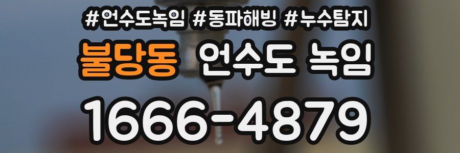 불당동 언수도 녹임