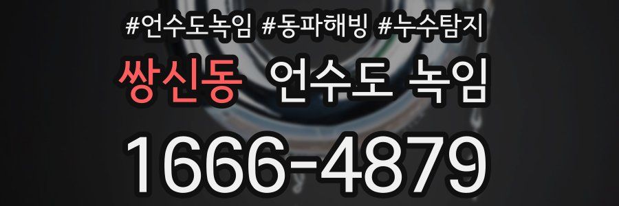 쌍신동 언수도 녹임