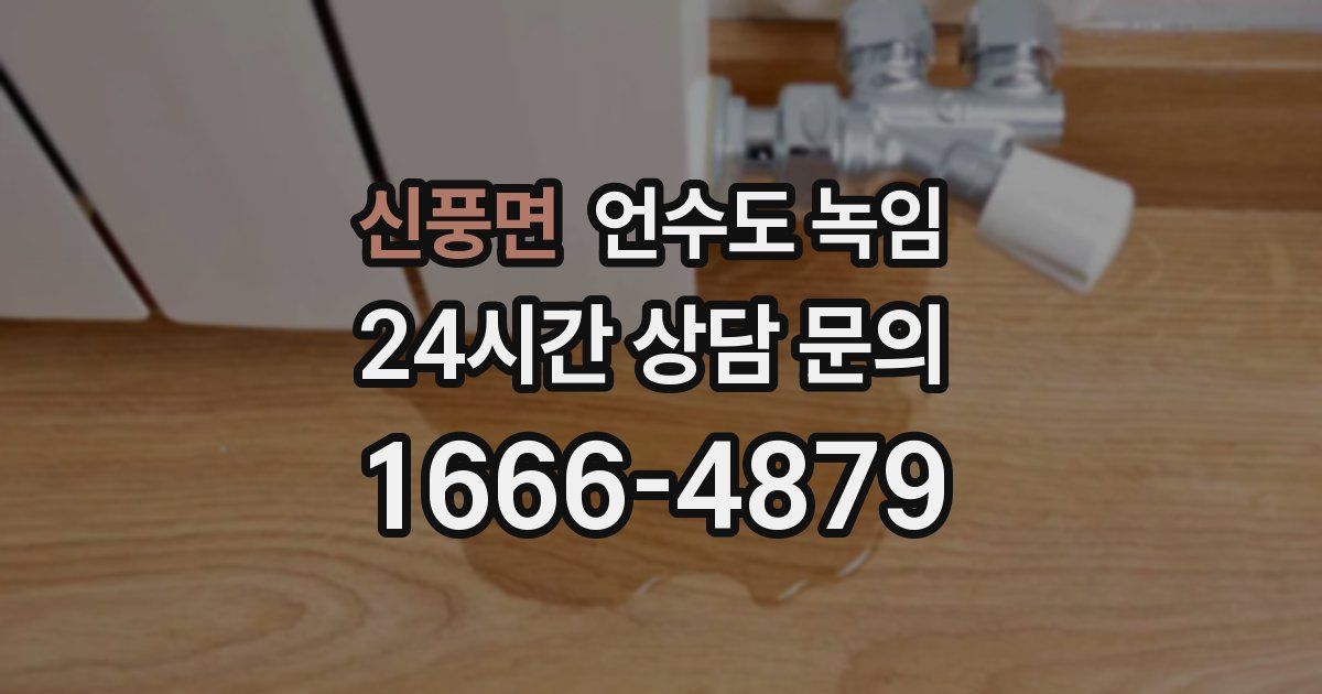 신풍면 언수도 녹임