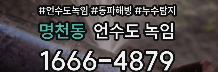 명천동 언수도 녹임